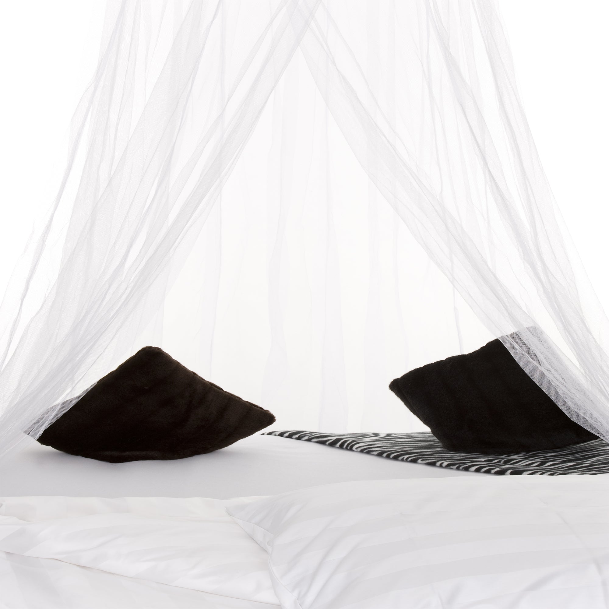 Premium Canopy For Beds | White Mosquito Netting for Teen Girls Bed | Princess Canopy | Free Hanging Kit and Travel Pouch